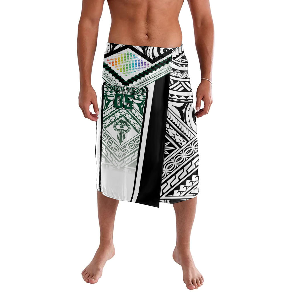 Custom Hawaii Warriors Football Lavalava Rainbow Kakau Pattern White