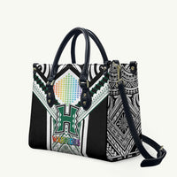 Hawaii Warriors Football Leather Bag Rainbow Kakau Pattern White