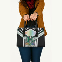 Hawaii Warriors Football Leather Bag Rainbow Kakau Pattern White
