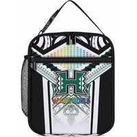 Hawaii Warriors Football Lunch Bag Rainbow Kakau Pattern White