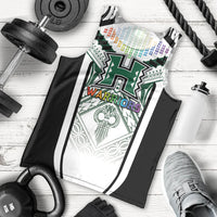 Custom Hawaii Warriors Football Men Tank Top Rainbow Kakau Pattern White