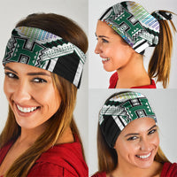 Hawaii Warriors Football Neck Gaiter Rainbow Kakau Pattern White