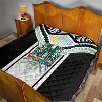 Hawaii Warriors Football Quilt Rainbow Kakau Pattern White