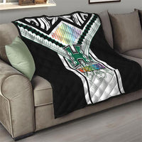Hawaii Warriors Football Quilt Rainbow Kakau Pattern White