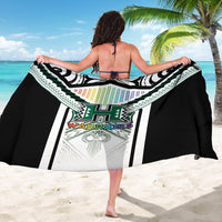 Hawaii Warriors Football Sarong Rainbow Kakau Pattern White