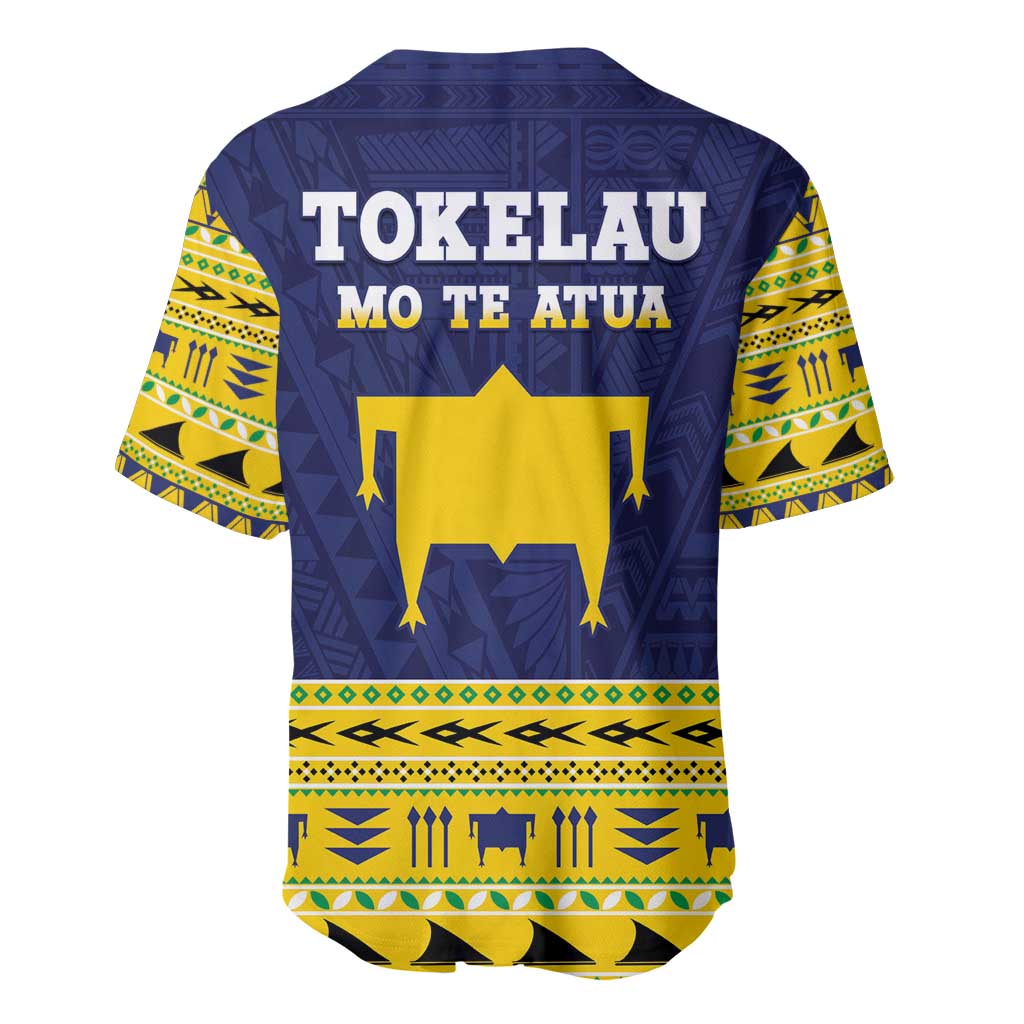 Tokelau Christmas Baseball Jersey Tokelauan Turtle Santa Sleigh LT05 - Polynesian Pride