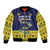 Tokelau Christmas Bomber Jacket Tokelauan Turtle Santa Sleigh