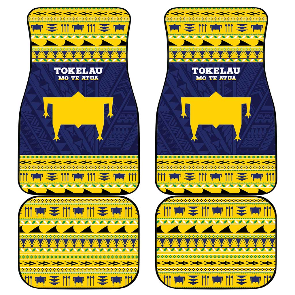 Tokelau Christmas Car Mats Tokelauan Turtle Santa Sleigh LT05 - Polynesian Pride