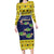 Tokelau Christmas Family Matching Long Sleeve Bodycon Dress and Hawaiian Shirt Tokelauan Turtle Santa Sleigh