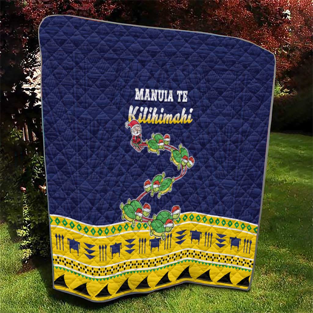 Tokelau Christmas Quilt Tokelauan Turtle Santa Sleigh LT05 - Polynesian Pride