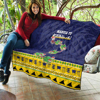 Tokelau Christmas Quilt Tokelauan Turtle Santa Sleigh LT05 - Polynesian Pride
