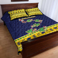 Tokelau Christmas Quilt Bed Set Tokelauan Turtle Santa Sleigh LT05 - Polynesian Pride