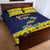 Tokelau Christmas Quilt Bed Set Tokelauan Turtle Santa Sleigh