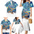 New Zealand Christmas Family Matching Mermaid Dress and Hawaiian Shirt Kiwis Santa Sleigh Starry Night Style