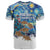 New Zealand Christmas T Shirt Kiwis Santa Sleigh Starry Night Style