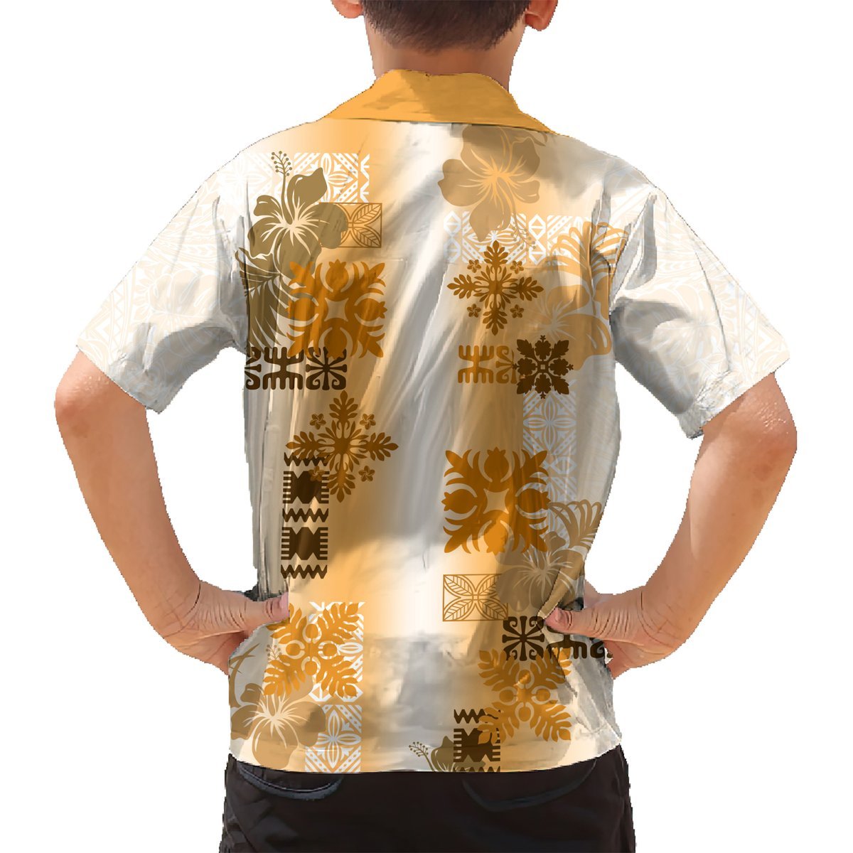 Hawaiian Quilt Hawaiian Shirt Vintage Pattern Brown LT05 - Polynesian Pride