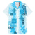 Hawaiian Quilt Family Matching Puletasi Dress and Hawaiian Shirt Vintage Pattern Blue LT05 Dad's Shirt - Short Sleeve Blue - Polynesian Pride