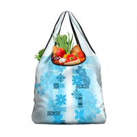 Hawaiian Quilt Grocery Bag Vintage Pattern Blue LT05 1-pack One Size Blue - Polynesian Pride