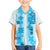 Hawaiian Quilt Kid Hawaiian Shirt Vintage Pattern Blue LT05 Kid Blue - Polynesian Pride