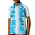 Hawaiian Quilt Kid Polo Shirt Vintage Pattern Blue LT05 Kid Blue - Polynesian Pride