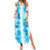 Hawaiian Quilt Summer Maxi Dress Vintage Pattern Blue LT05 Women Blue - Polynesian Pride