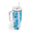 Hawaiian Quilt Tumbler With Handle Vintage Pattern Blue