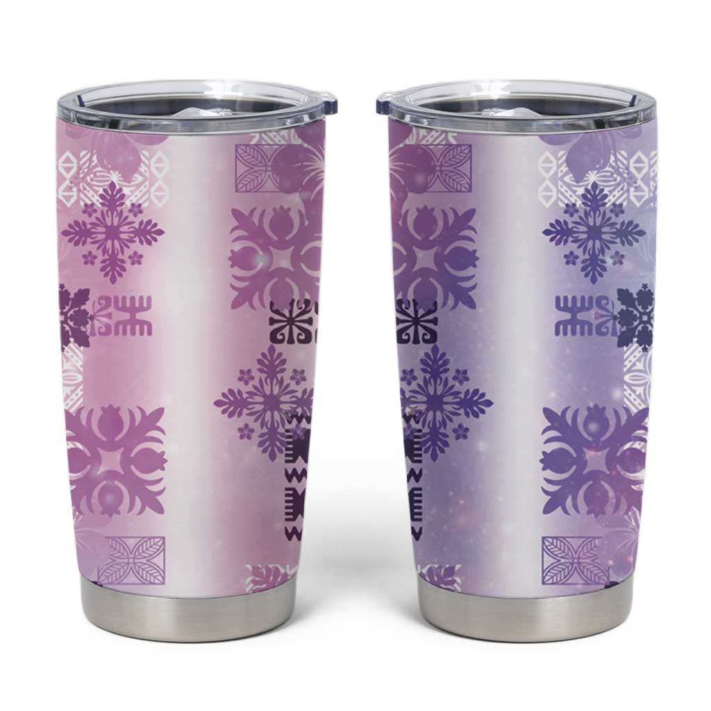 Hawaiian Quilt Tumbler Cup Vintage Pattern Galaxy LT05 Galaxy - Polynesian Pride