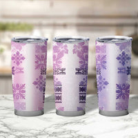 Hawaiian Quilt Tumbler Cup Vintage Pattern Galaxy LT05 - Polynesian Pride