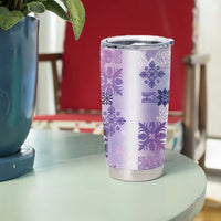 Hawaiian Quilt Tumbler Cup Vintage Pattern Galaxy LT05 - Polynesian Pride
