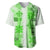 Hawaiian Quilt Baseball Jersey Vintage Pattern Green LT05 Green - Polynesian Pride