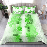 Hawaiian Quilt Bedding Set Vintage Pattern Green LT05 - Polynesian Pride