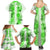 Hawaiian Quilt Family Matching Summer Maxi Dress and Hawaiian Shirt Vintage Pattern Green LT05 - Polynesian Pride