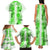 Hawaiian Quilt Family Matching Tank Maxi Dress and Hawaiian Shirt Vintage Pattern Green LT05 - Polynesian Pride