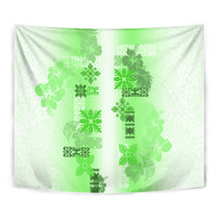 Hawaiian Quilt Tapestry Vintage Pattern Green LT05 - Polynesian Pride