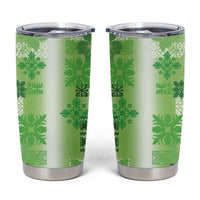 Hawaiian Quilt Tumbler Cup Vintage Pattern Green LT05 Green - Polynesian Pride