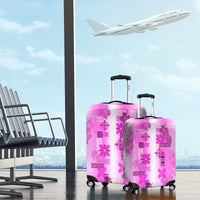 Hawaiian Quilt Luggage Cover Vintage Pattern Pink LT05 - Polynesian Pride