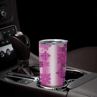 Hawaiian Quilt Tumbler Cup Vintage Pattern Pink LT05 - Polynesian Pride