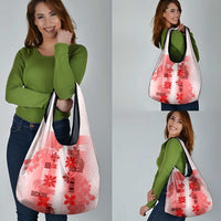 Hawaiian Quilt Grocery Bag Vintage Pattern Red LT05 - Polynesian Pride