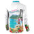 Aloha Hawaii Waikiki Beach Landscape Button Sweatshirt