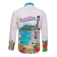 Aloha Hawaii Waikiki Beach Landscape Long Sleeve Button Shirt LT05 - Polynesian Pride