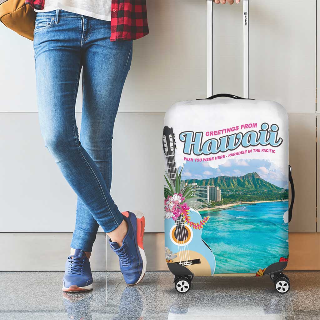 Aloha Hawaii Waikiki Beach Landscape Luggage Cover LT05 - Polynesian Pride