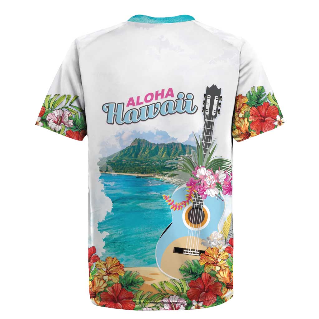 Aloha Hawaii Waikiki Beach Landscape Rugby Jersey LT05 - Polynesian Pride