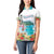 Aloha Hawaii Waikiki Beach Landscape Women Polo Shirt