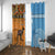 Custom Fiji Tapa And Australia Aboriginal Together Window Curtain LT05 With Grommets Blue - Polynesian Pride