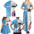 Custom Fiji And USA Palm Tree With Eagle Family Matching Summer Maxi Dress and Hawaiian Shirt LT05 - Polynesian Pride