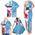 Custom Fiji And USA Palm Tree With Eagle Family Matching Tank Maxi Dress and Hawaiian Shirt LT05 - Polynesian Pride