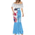 Custom Fiji And USA Palm Tree With Eagle Mermaid Dress LT05 - Polynesian Pride