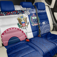 Custom Samoa And USA Together Back Car Seat Cover LT05 - Polynesian Pride