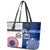 Custom Samoa And USA Together Leather Tote Bag LT05 - Polynesian Pride