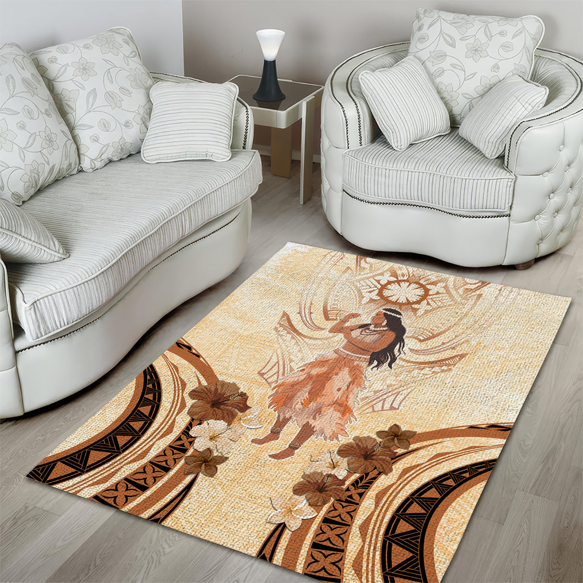 Tonga Women's Day Area Rug With Polynesian Pattern LT05 - Polynesian Pride